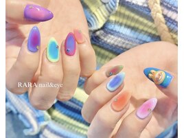 ＊カラフルチークネイル