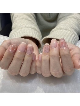 ララアンジュ(LaLa-Ange)/チーク×リボンネイル