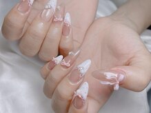 デュリブリンクネイル 高田馬場(Duli blink nails)/リボンフレンチ＊