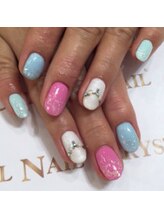 クリスタルネイル ボンベルタ橘店(CRYSTAL NAIL)/シンプルネイル