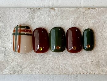 カラ ネイル 中津店(calla nail)/秋色チェック☆