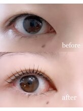 ステラネイルズ(Stella nails)/before afterまつ毛パーマ