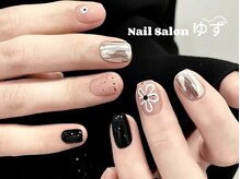 ゆず/ミラーネイル／フラワーネイル