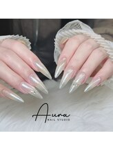 オーラネイル(Aura Nail)/上品ビジューネイル