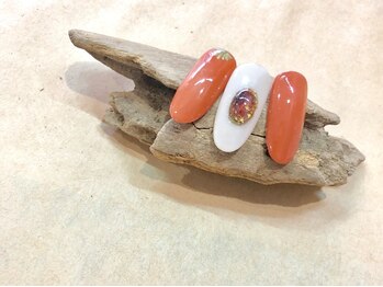 プリズム(PRISM)/ジェルネイル手描きアートネイル