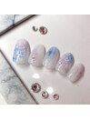 紫陽花ネイル8980円