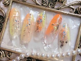 キラキラニュアンスネイル☆
