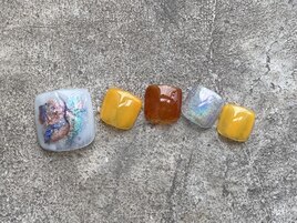 ニュアンスフットネイル♪