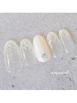 たゆ ネイル(たゆnail)/ラメグラデーションネイル