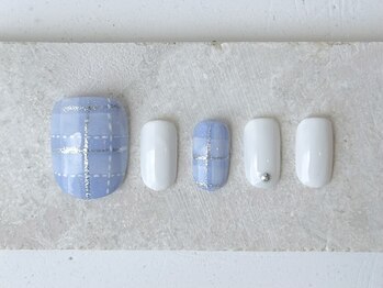 カラ ネイル 中津店(calla nail)/チェックネイル