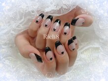 ネイルアンドまつげエクステ リッチエイト 原宿店(Rich8)/季節問わずなフレンチハート♪