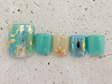 タフィーネイル 宜野湾コンベンションシティ店(TaffyNail)/フット グランドデザイン 6990円