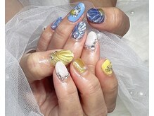 ジェー エス シー ネイル(J.S.C.nail)/マーメイドネイル/夏ネイル