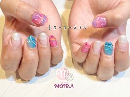 【水ヨーヨーネイル】