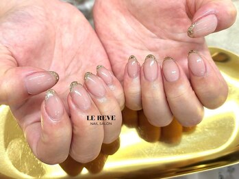 ルレーブ(LE REVE)/ガラスフレンチネイル