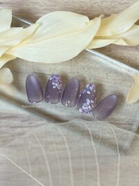 紫陽花ネイル