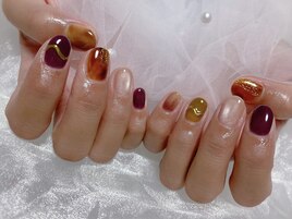 ニュアンスネイル/べっ甲ネイル