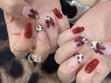 エア(ea)/レオパードボルドーネイル