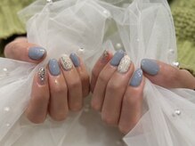 サンカリネイル バイ ヴァラ イオンモール新居浜店(sankari nail by VALLA)/ホワイトニットネイル/冬ネイル