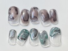 クレモアネイル 池袋西口店(CLEMORE NAIL)/もやもやちぐはぐネイル