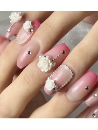 グラデーション×バラ