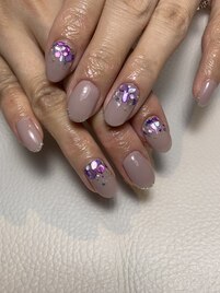 ～パープルシェルネイル～