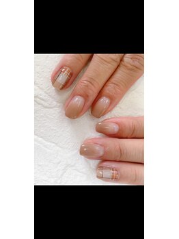 チャミュエル/持ち込デザイン☆チェックネイル