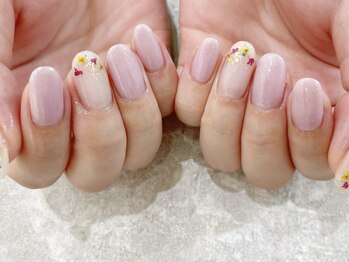 リーチェ ビューティアンドネイルサロン 大名店(Beauty&Nail Salon)/押し花ネイル☆