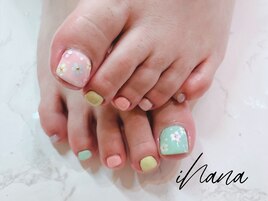 designフット＊パステルフラワー