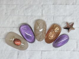 ハロウィンネイル　ミラー　マグ