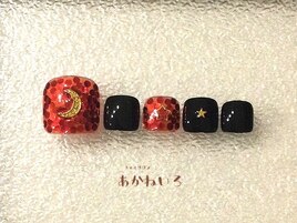 秋冬フット　ホログラムムーン