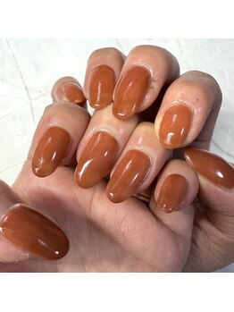 ワンカラー/ブラウンネイル
