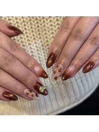 バレンタインネイル