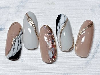 大理石ネイル