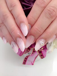 ピンクグラデスカルプ