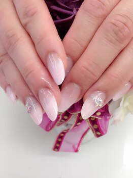 ネイルサロンアンドスクール ヴィタリティ(Vita-lity)/ピンクグラデスカルプ