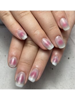 ヘアーアンドネイル ルシア(Hair&Nail Lucia)/チーク×マグフレンチ