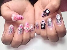 ニケネイル(Nike nail)/マイメロ　クロミちゃんネイル