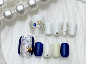 フローレスネイル 新宿店(FlawlessNail)の写真/アートたっぷりフットネイル￥6680/￥6980/￥7780【毎回オフ無料☆】１カラー￥5980も人気!デザインも豊富!
