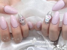 ぷわべりネイル 岐南/ワンポイント可愛い！