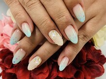 ダブルネイル(Double Nail)/【ほり】ぷっくりシェルネイル