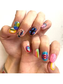 ☆個性的アシンメトリーネイル☆