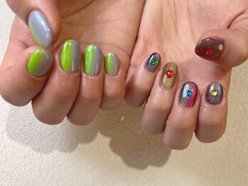 オーク 戸塚(OAK)/アシメ　縦グラデ