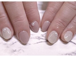 春のワンカラーホワイト×ピンク