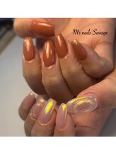 エムズネイル サベージ(M's nails Savage)/ちぐはぐネイル