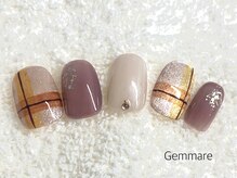 ジェンマーレ たまプラーザ店(Gemmare)/秋冬チェック柄ネイル