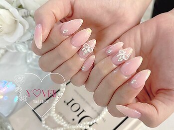 ワイベール 名古屋店(YVeil)の写真/【経験豊富×高技術ネイリスト在籍◎】シンプルならではの美しい輝きを★こだわりのカラー・美フォルム♪