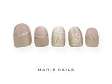 マリー ネイルズ いわきラトブ店(MARIE NAILS)/定額5500円税込 ベージュ1128a