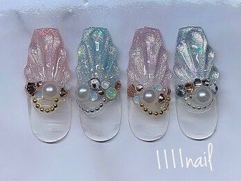 イチイチイチイチネイル(1111nail)/夏の定番☆シェルデザイン
