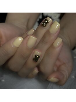 ラムネイル(la_m.nail)/クマちゃんとワンカラー